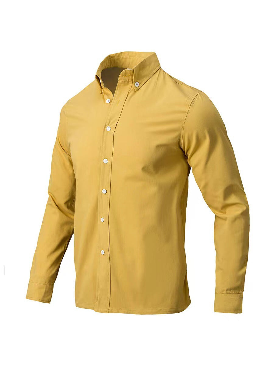 Mens Full Size Collared Neck Button Down Shirt Plus Size - aurelia-clothing-8955