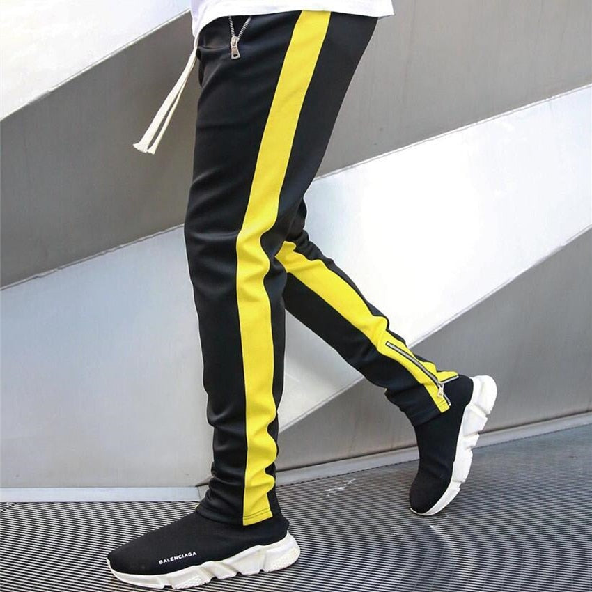 Mens Joggers Casual Pants Fitness Men Sportswear Tracksuit Bottoms Skinny Sweatpants Trousers - Free Shipping - aurelia-clothing-8955