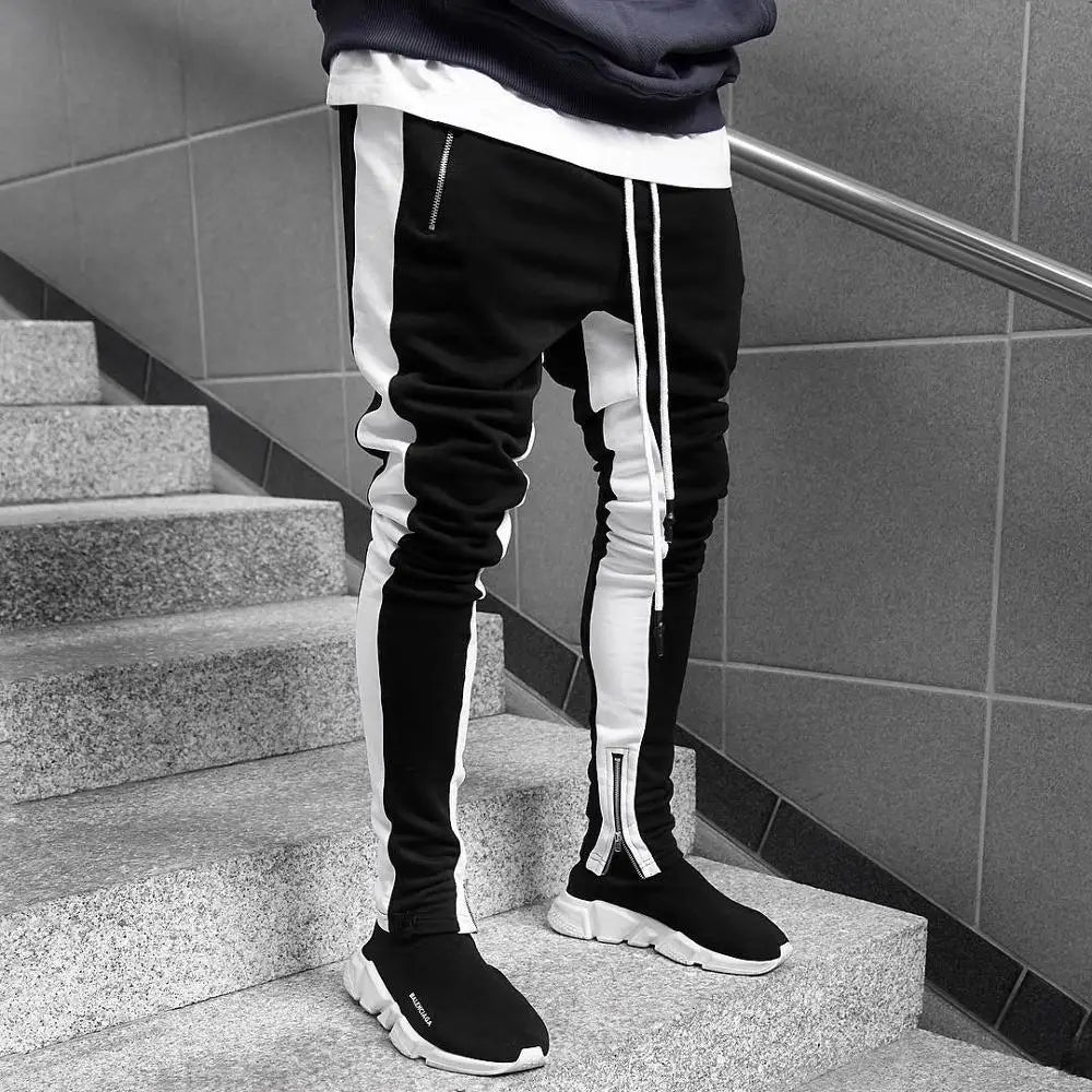 Mens Joggers Casual Pants Fitness Men Sportswear Tracksuit Bottoms Skinny Sweatpants Trousers - Free Shipping - aurelia-clothing-8955