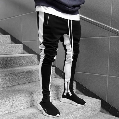 Mens Joggers Casual Pants Fitness Men Sportswear Tracksuit Bottoms Skinny Sweatpants Trousers - Free Shipping - aurelia-clothing-8955