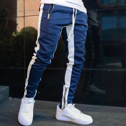 Mens Joggers Casual Pants Fitness Men Sportswear Tracksuit Bottoms Skinny Sweatpants Trousers - Free Shipping - aurelia-clothing-8955