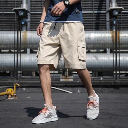 Mens Mens New Summer Shorts Sports Pants Trend Beach Pants Students Cargo Pants - Free Shipping - aurelia-clothing-8955