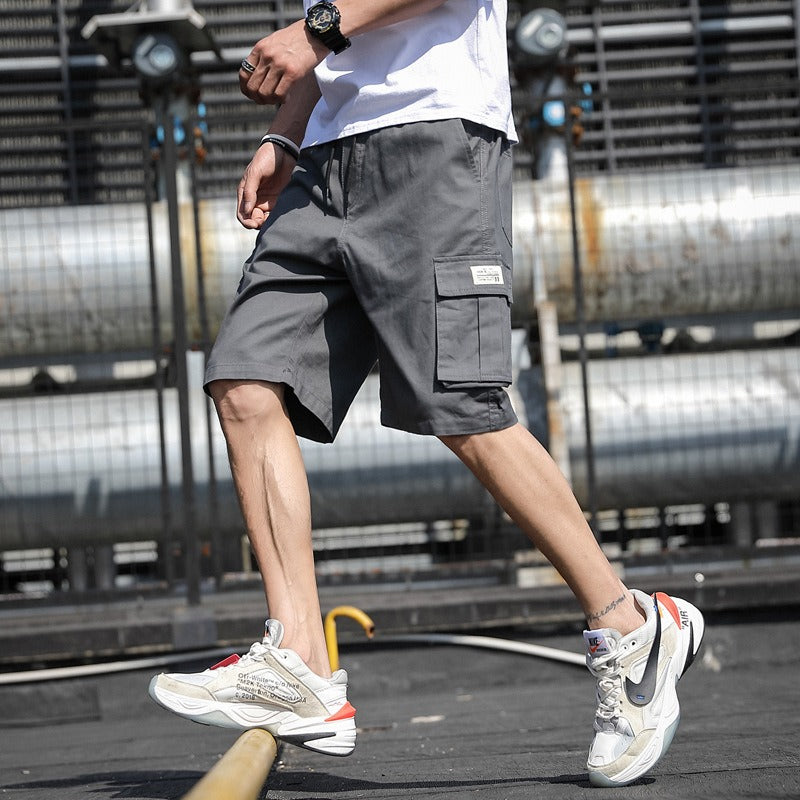 Mens Mens New Summer Shorts Sports Pants Trend Beach Pants Students Cargo Pants - Free Shipping - aurelia-clothing-8955