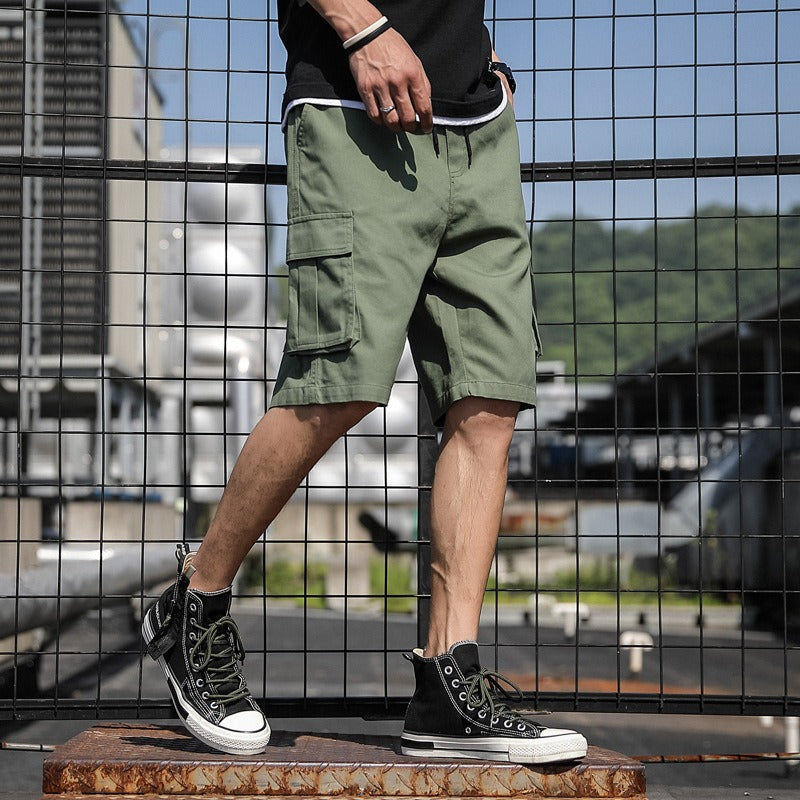 Mens Mens New Summer Shorts Sports Pants Trend Beach Pants Students Cargo Pants - Free Shipping - aurelia-clothing-8955