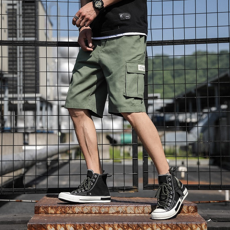 Mens Mens New Summer Shorts Sports Pants Trend Beach Pants Students Cargo Pants - Free Shipping - aurelia-clothing-8955