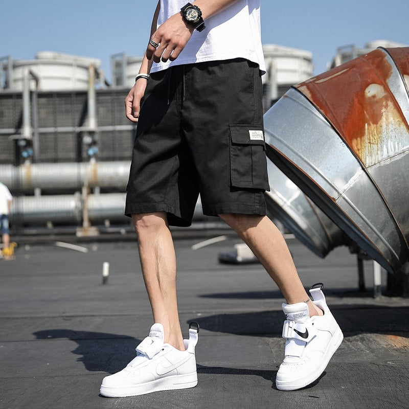 Mens Mens New Summer Shorts Sports Pants Trend Beach Pants Students Cargo Pants - Free Shipping - aurelia-clothing-8955