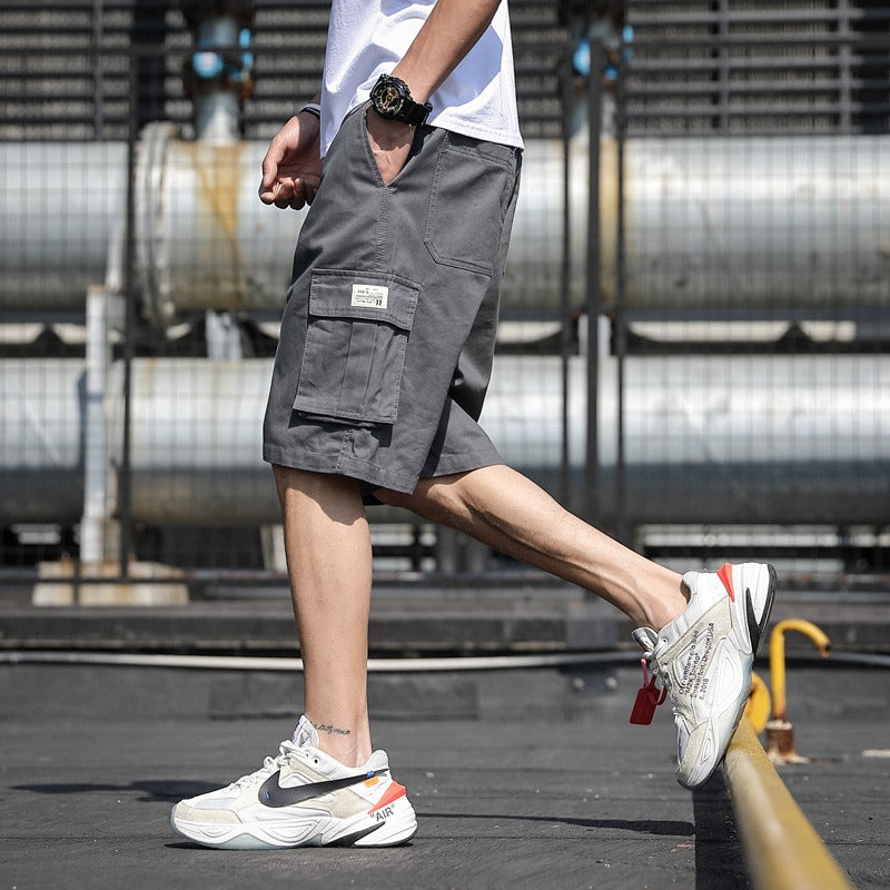 Mens Mens New Summer Shorts Sports Pants Trend Beach Pants Students Cargo Pants - Free Shipping - aurelia-clothing-8955