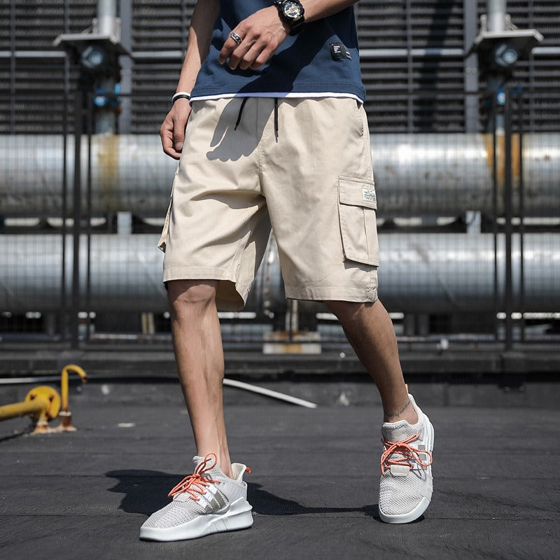 Mens Mens New Summer Shorts Sports Pants Trend Beach Pants Students Cargo Pants - Free Shipping - aurelia-clothing-8955
