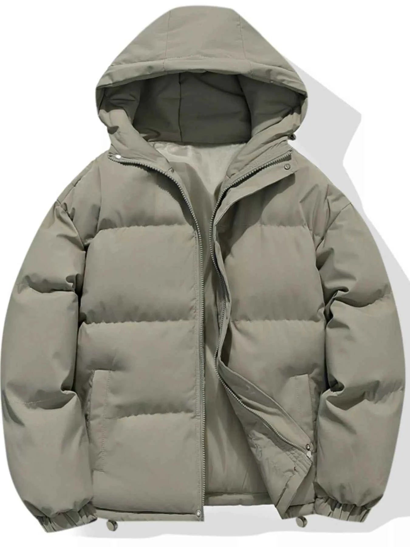 Mens Plus Size Hooded Padded-Free Shipping - aurelia-clothing-8955