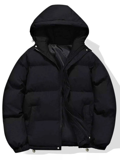 Mens Plus Size Hooded Padded-Free Shipping - aurelia-clothing-8955