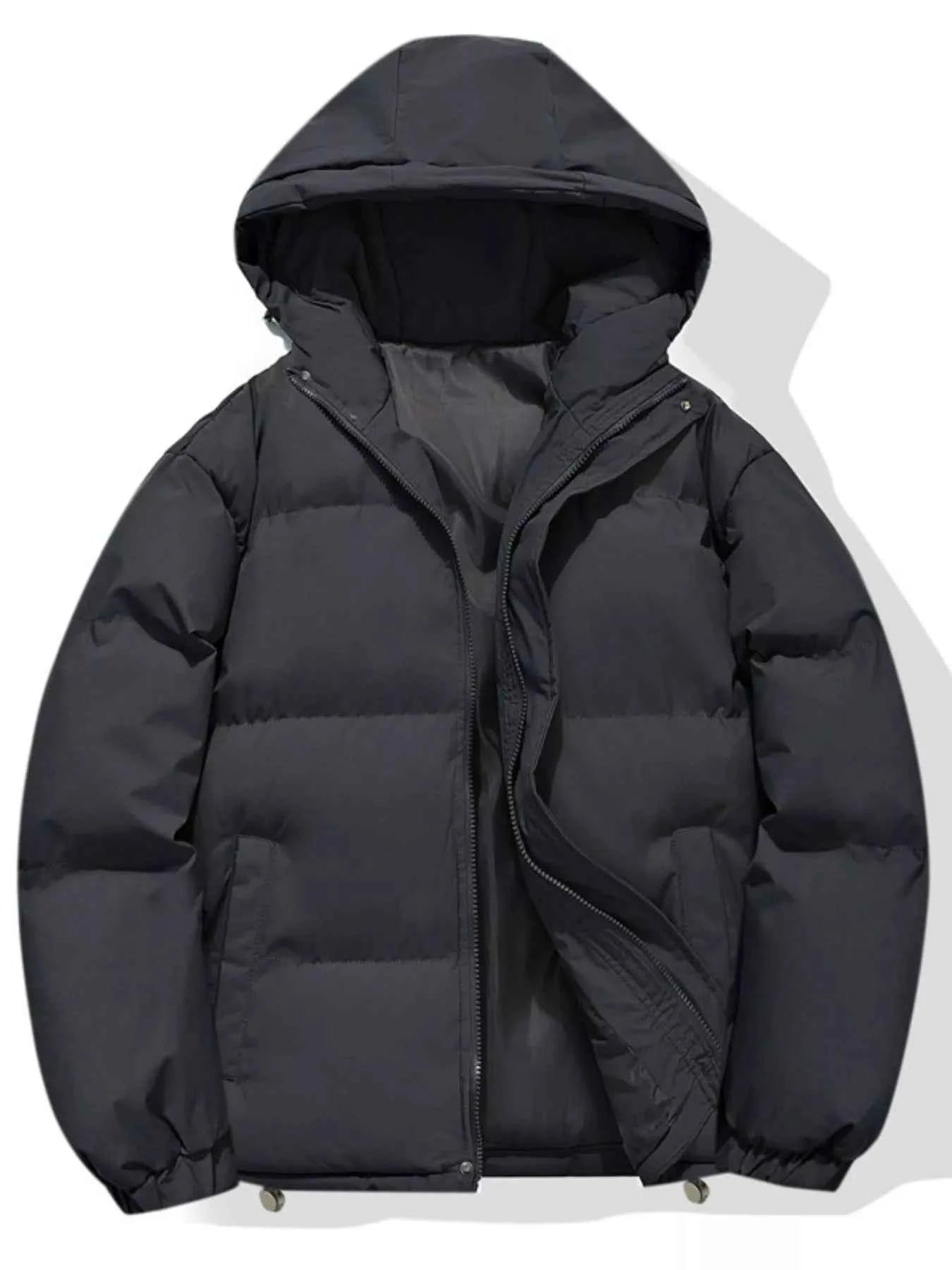 Mens Plus Size Hooded Padded-Free Shipping - aurelia-clothing-8955