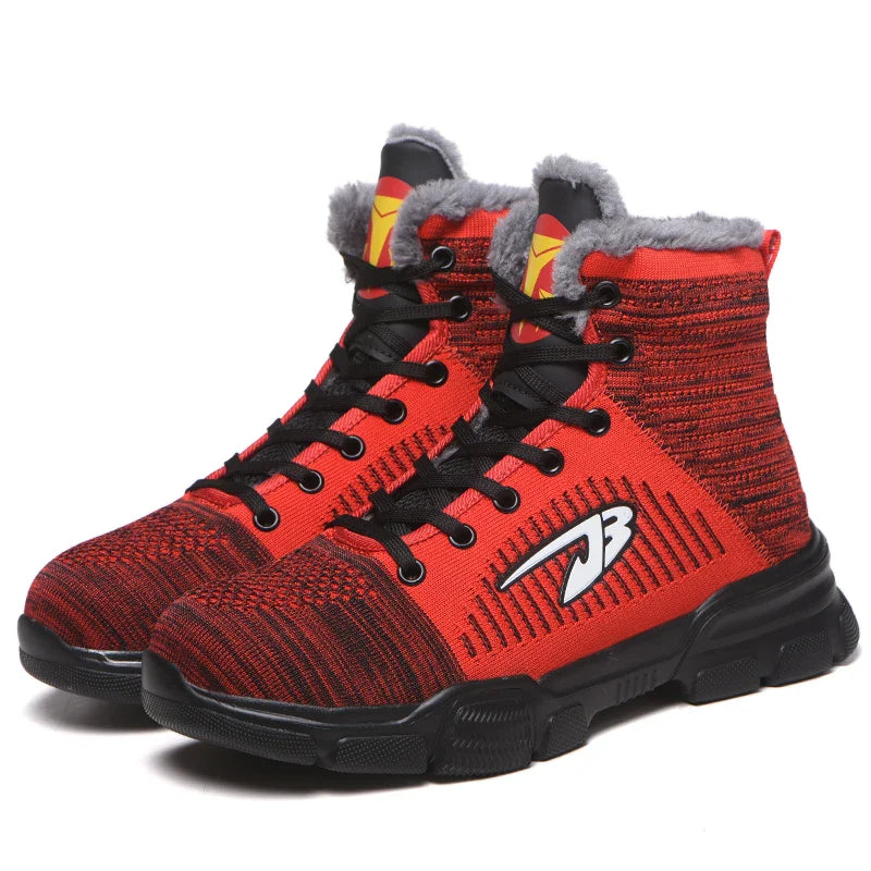 Men‘s Safety Shoes Steel Toe Work Boots Lightweight Puncture Proof Work Shoes Breathable Fashion Sneakers - Free Shipping - aurelia-clothing-8955