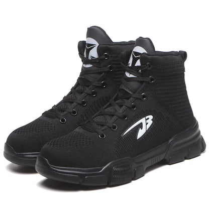 Men‘s Safety Shoes Steel Toe Work Boots Lightweight Puncture Proof Work Shoes Breathable Fashion Sneakers - Free Shipping - aurelia-clothing-8955