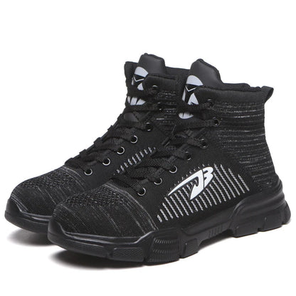 Men‘s Safety Shoes Steel Toe Work Boots Lightweight Puncture Proof Work Shoes Breathable Fashion Sneakers - Free Shipping - aurelia-clothing-8955