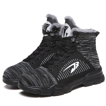 Men‘s Safety Shoes Steel Toe Work Boots Lightweight Puncture Proof Work Shoes Breathable Fashion Sneakers - Free Shipping - aurelia-clothing-8955