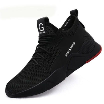 Mens Steel Toe Work Shoes Fashion Casual Breathable Outdoor Sneakers Puncture Proof Boots Comfortable Industrial Safety Shoe Men - Free Shipping - aurelia-clothing-8955