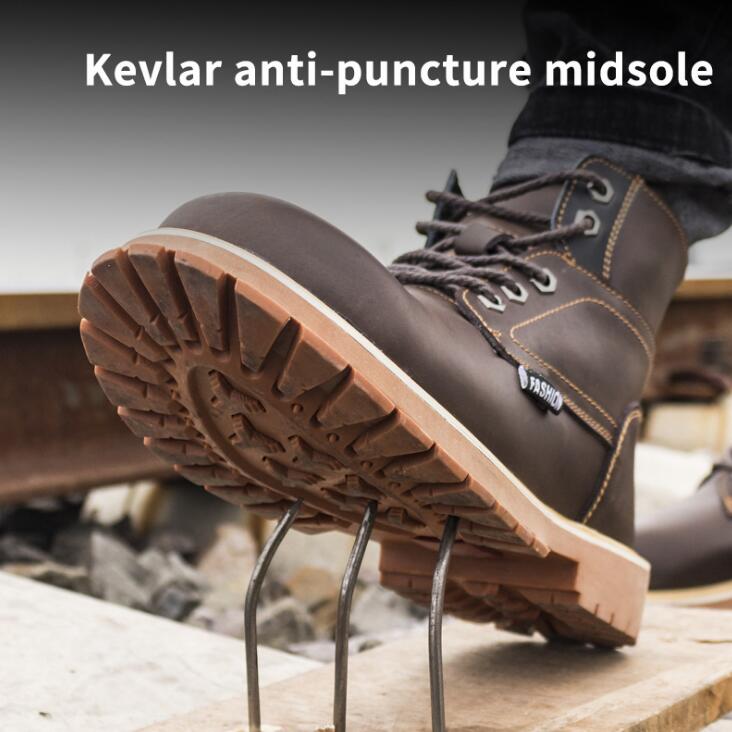 Mens casual boots winter work safety boots anti-puncture shoes mens safety shoes classic combat ankle boots mens sports shoes - Free Shipping - aurelia-clothing-8955