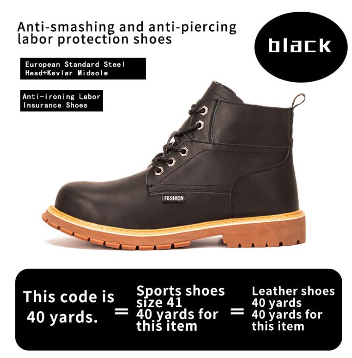 Mens casual boots winter work safety boots anti-puncture shoes mens safety shoes classic combat ankle boots mens sports shoes - Free Shipping - aurelia-clothing-8955