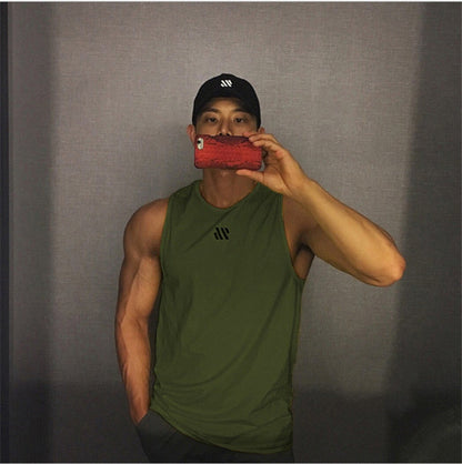 Mens fitness gyms Tank top men Fitness sleeveless shirt Male mesh breathable Sports vest Undershirt Gyms Running vest men - Free Shipping - aurelia-clothing-8955