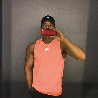 Mens fitness gyms Tank top men Fitness sleeveless shirt Male mesh breathable Sports vest Undershirt Gyms Running vest men - Free Shipping - aurelia-clothing-8955