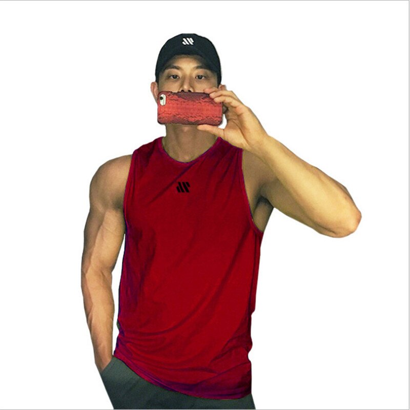 Mens fitness gyms Tank top men Fitness sleeveless shirt Male mesh breathable Sports vest Undershirt Gyms Running vest men - Free Shipping - aurelia-clothing-8955