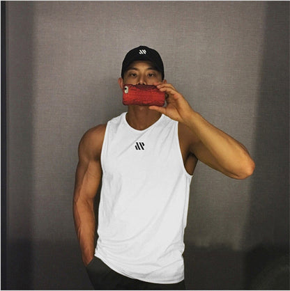 Mens fitness gyms Tank top men Fitness sleeveless shirt Male mesh breathable Sports vest Undershirt Gyms Running vest men - Free Shipping - aurelia-clothing-8955