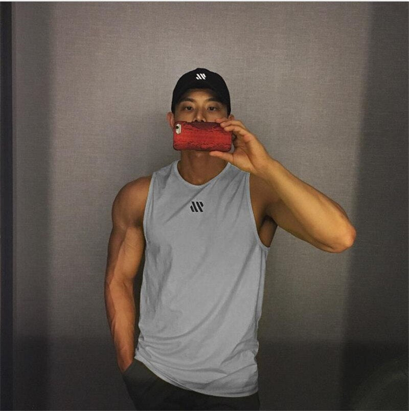 Mens fitness gyms Tank top men Fitness sleeveless shirt Male mesh breathable Sports vest Undershirt Gyms Running vest men - Free Shipping - aurelia-clothing-8955