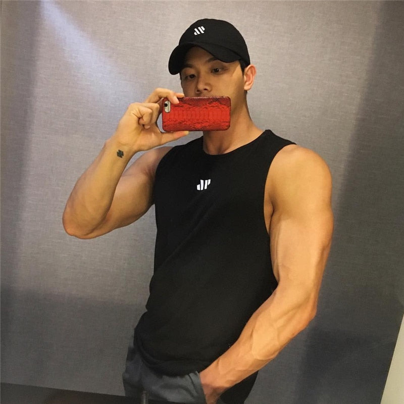 Mens fitness gyms Tank top men Fitness sleeveless shirt Male mesh breathable Sports vest Undershirt Gyms Running vest men - Free Shipping - aurelia-clothing-8955