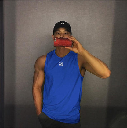 Mens fitness gyms Tank top men Fitness sleeveless shirt Male mesh breathable Sports vest Undershirt Gyms Running vest men - Free Shipping - aurelia-clothing-8955