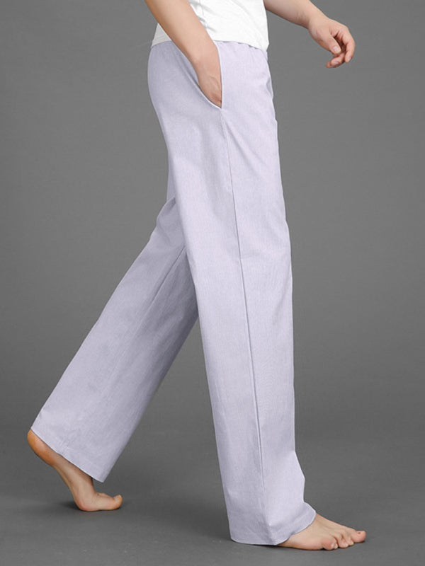 Mens spring, summer and autumn thin cotton casual pants- Free Shipping - aurelia-clothing-8955