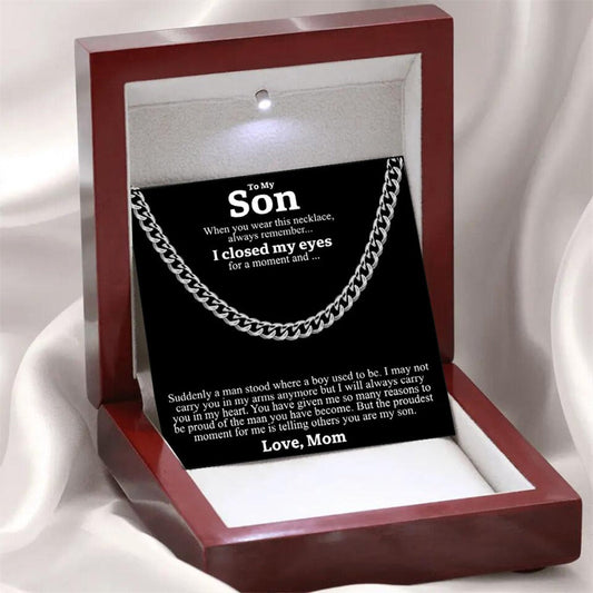 Mens titanium steel Cuban chain round polished hip-hop trendy jewelry - Free Shipping - aurelia-clothing-8955