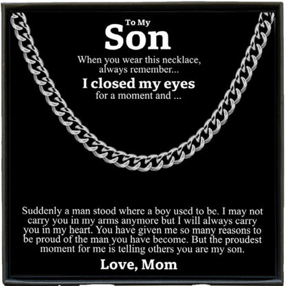 Mens titanium steel Cuban chain round polished hip-hop trendy jewelry - Free Shipping - aurelia-clothing-8955