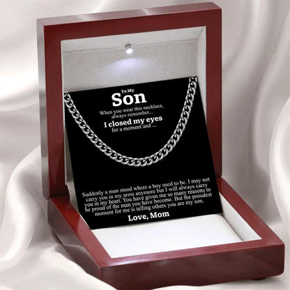 Mens titanium steel Cuban chain round polished hip-hop trendy jewelry - Free Shipping - aurelia-clothing-8955
