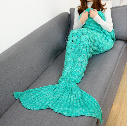 Mermaid Blankets Knitting Fish Tai-Free Shipping - aurelia-clothing-8955