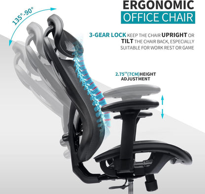 Mesh Office Chair,Ergonomic Office Chairs-Free Shipping - aurelia-clothing-8955