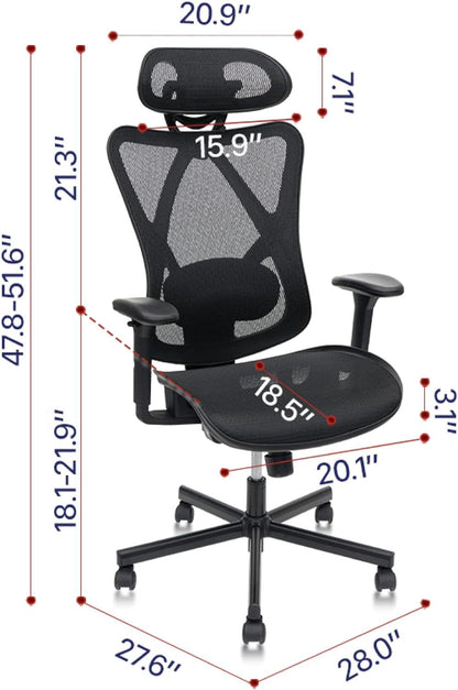 Mesh Office Chair,Ergonomic Office Chairs-Free Shipping - aurelia-clothing-8955