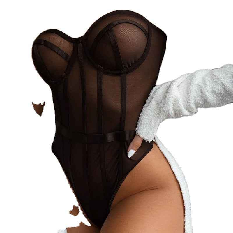 Metal Loop Seductive Lingerie-Free Shipping - aurelia-clothing-8955