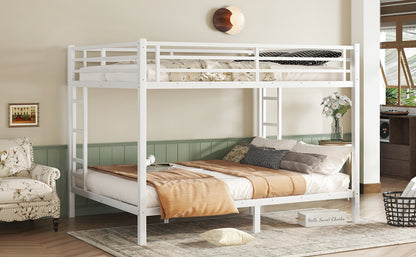 Metal Queen over Queen Bunk Bed-Free Shipping - aurelia-clothing-8955