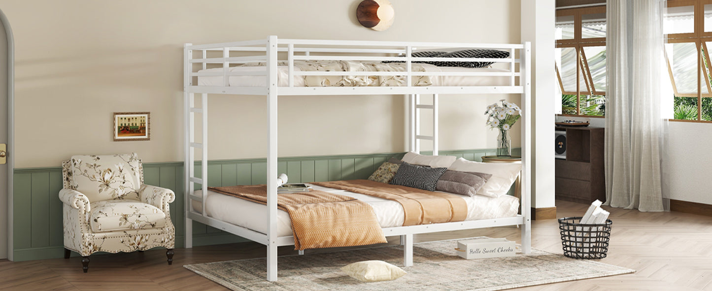 Metal Queen over Queen Bunk Bed-Free Shipping - aurelia-clothing-8955