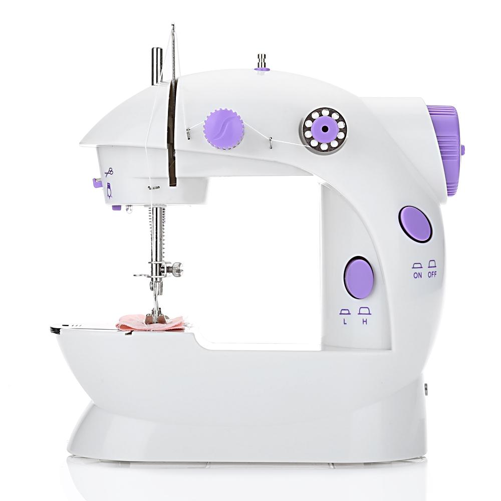 Mini Electric Handheld Sewing Machine Dual Speed Adjustment with Light Foot AC100-240V Double Threads Pendal Sewing Machine - Free Shipping - aurelia-clothing-8955