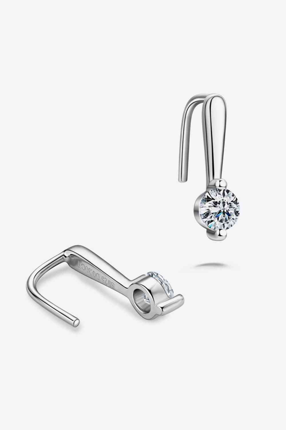 Moissanite 925 Sterling Silver Earrings - aurelia-clothing-8955