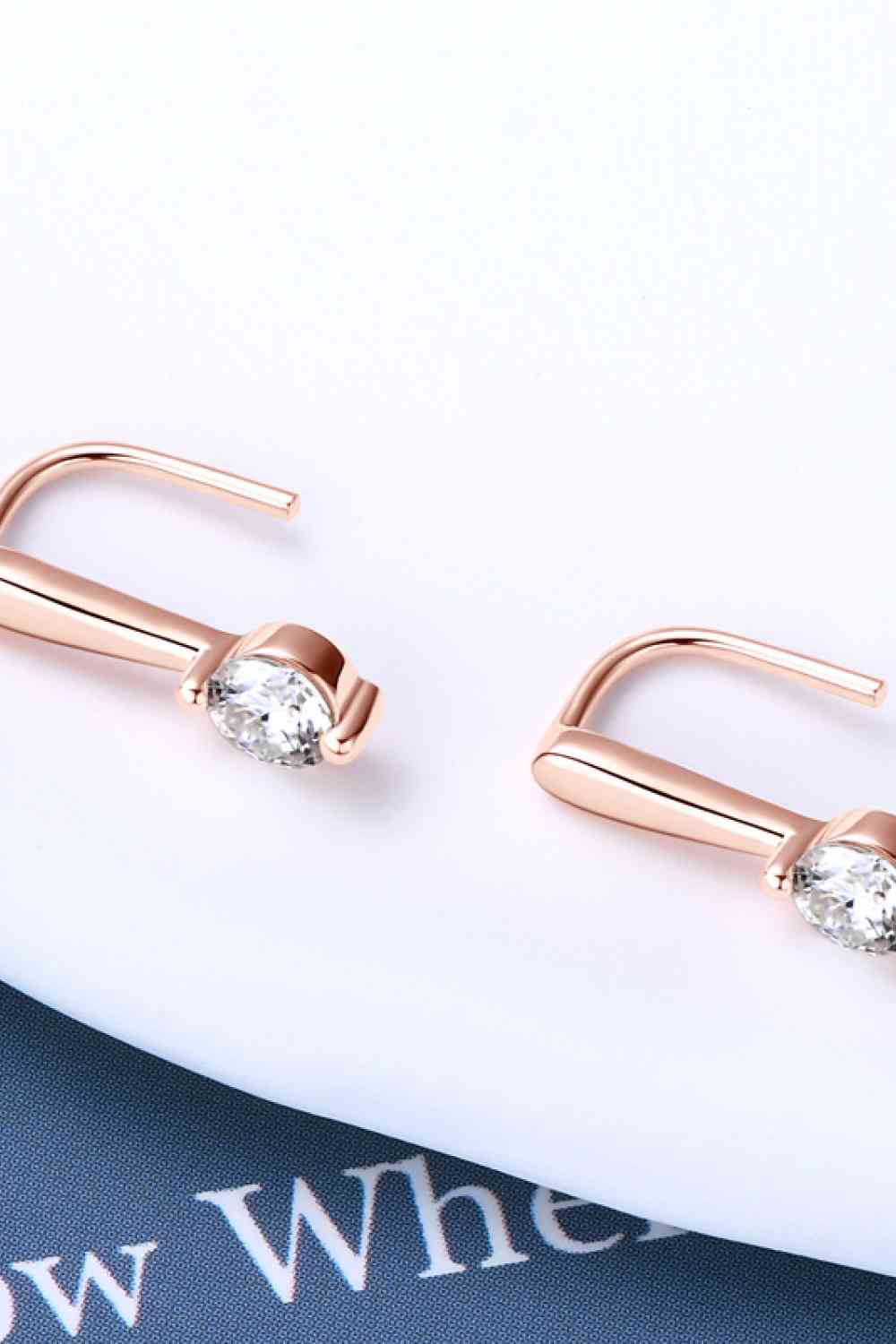 Moissanite 925 Sterling Silver Earrings - aurelia-clothing-8955