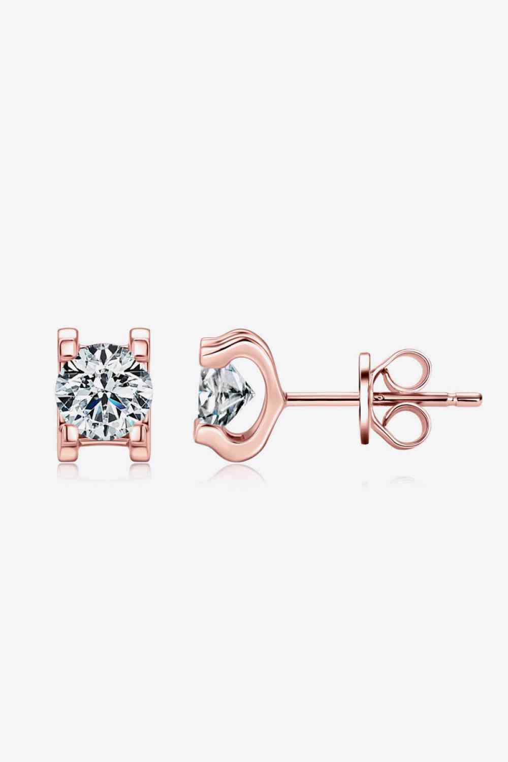 Moissanite 925 Sterling Silver Stud Earrings - aurelia-clothing-8955