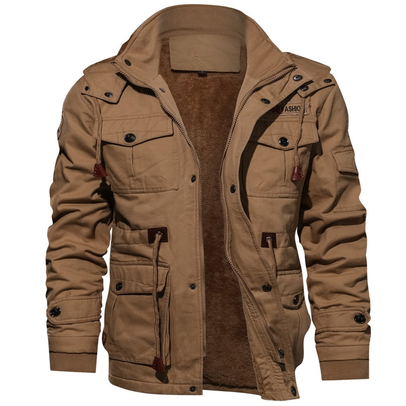 Mountainskin Mens Winter Fleece Jackets Warm Hooded Coat Thermal Thick Outerwear Male Military Jacket Mens Brand Clothing - Free Shipping - aurelia-clothing-8955