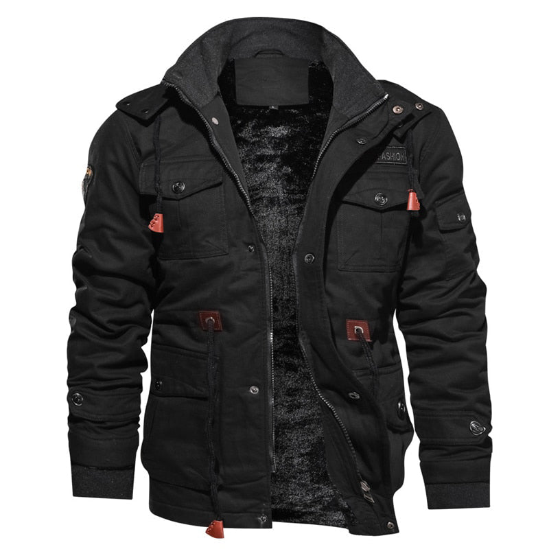 Mountainskin Mens Winter Fleece Jackets Warm Hooded Coat Thermal Thick Outerwear Male Military Jacket Mens Brand Clothing - Free Shipping - aurelia-clothing-8955