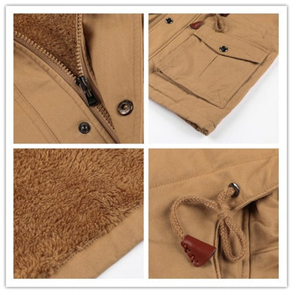 Mountainskin Mens Winter Fleece Jackets Warm Hooded Coat Thermal Thick Outerwear Male Military Jacket Mens Brand Clothing - Free Shipping - aurelia-clothing-8955