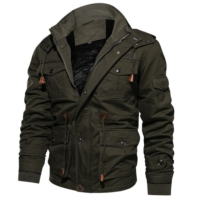 Mountainskin Mens Winter Fleece Jackets Warm Hooded Coat Thermal Thick Outerwear Male Military Jacket Mens Brand Clothing - Free Shipping - aurelia-clothing-8955