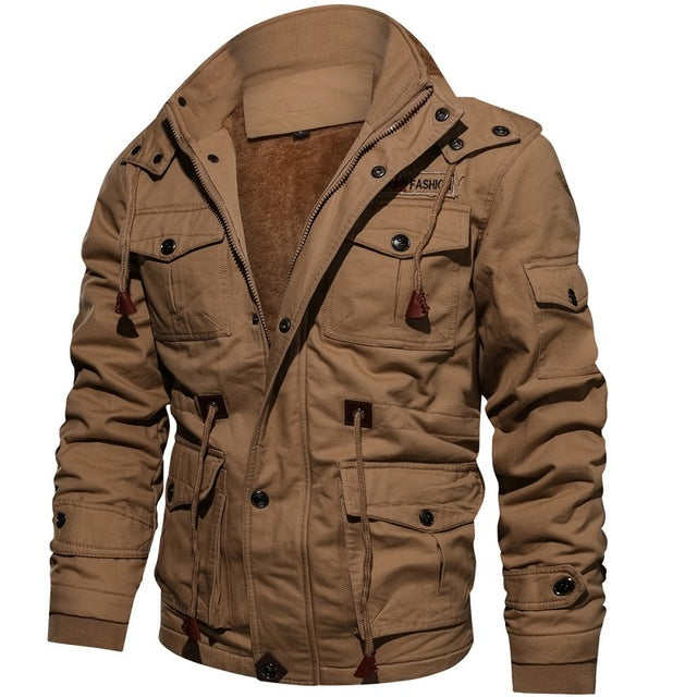 Mountainskin Mens Winter Fleece Jackets Warm Hooded Coat Thermal Thick Outerwear Male Military Jacket Mens Brand Clothing - Free Shipping - aurelia-clothing-8955