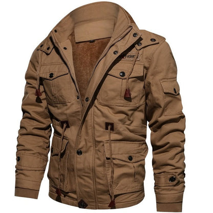 Mountainskin Mens Winter Fleece Jackets Warm Hooded Coat Thermal Thick Outerwear Male Military Jacket Mens Brand Clothing - Free Shipping - aurelia-clothing-8955