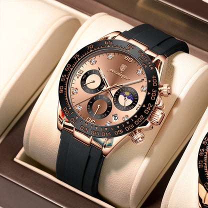 Multi-Functional MenS Watch Silicone Strap-Free Shipping - aurelia-clothing-8955